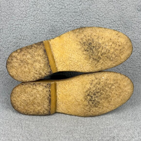 A.P.C. Boots Mens 8 / EU 41 Shoes Black Leather Crepe Sole Chelsea Ankle Zip APC - Picture 7 of 13